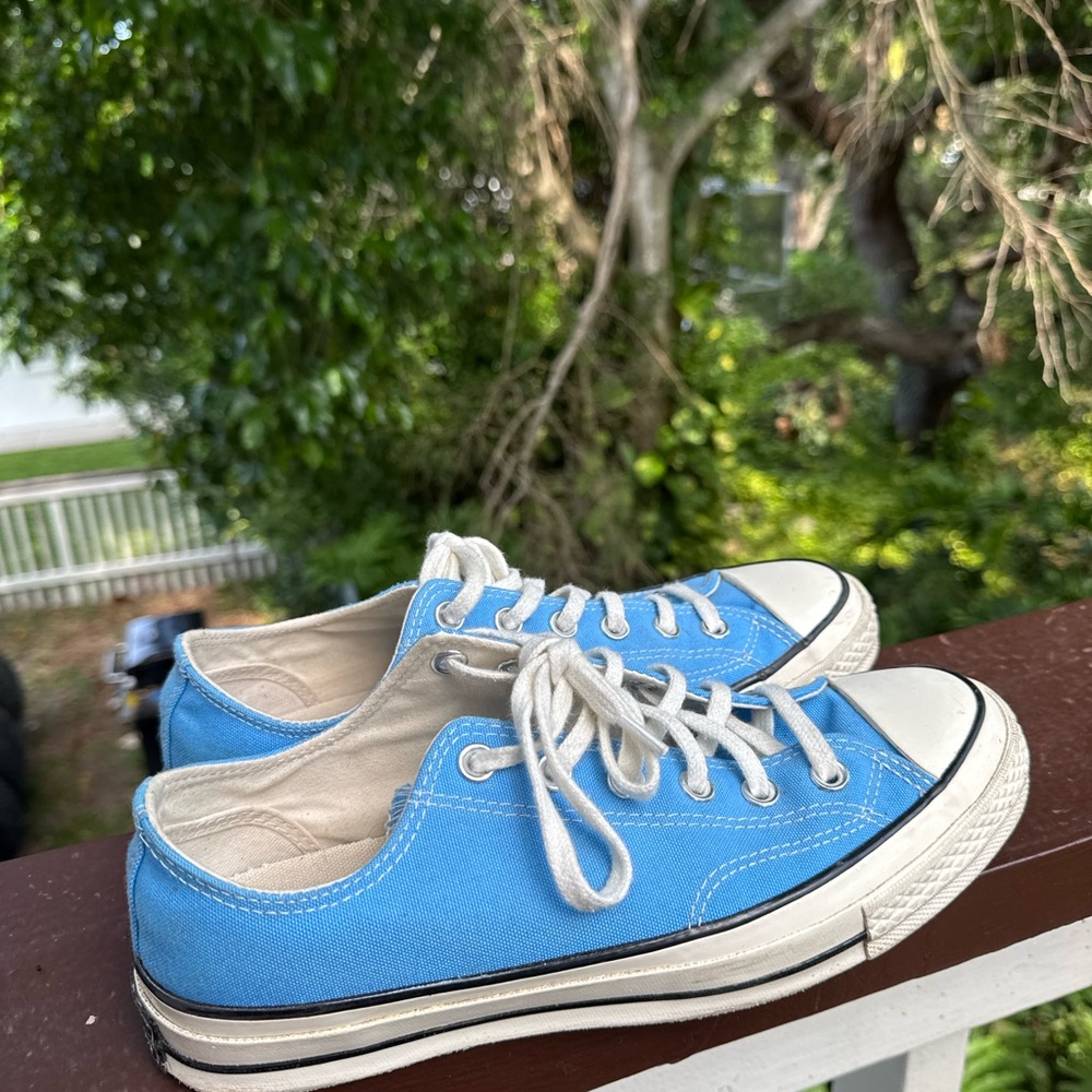 Converse Blue and White Women's Shoes